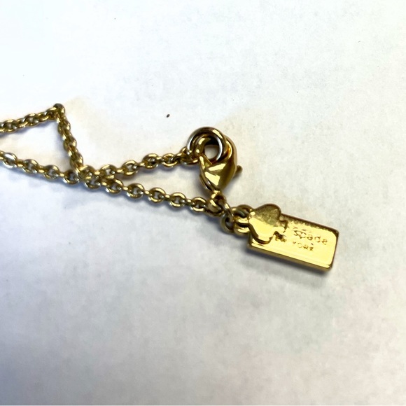 Kate Spade ♠️ Gold-Plated Bow-tie necklace - Picture 4 of 6